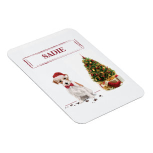 Magnet Flexible Wire Haired Jack Russell Funny Christmas Chien