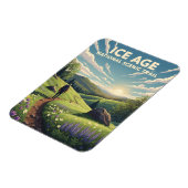 Magnet Flexible Wisconsin Ice Age National Pittoresque Trail Trave (Côté Gauche)
