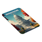 Magnet Flexible Wisconsin Madison State Capitol (Côté Droit)