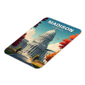 Magnet Flexible Wisconsin Madison State Capitol (Côté Gauche)