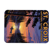 Magnet Flexible Wisconsin St Croix National Riverway Travel (Horizontal)