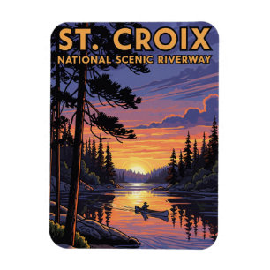 Magnet Flexible Wisconsin St Croix National Riverway Travel