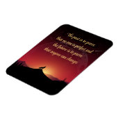 Magnet Flexible Wolf et ciel nocturne Personne n'est parfait (Côté Gauche)