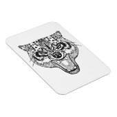 Magnet Flexible Wolf inspiré par Zentangle (Côté Droit)
