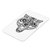 Magnet Flexible Wolf inspiré par Zentangle (Côté Gauche)