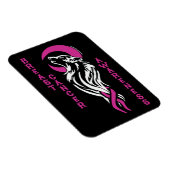 Magnet Flexible Wolf/Lune...Cancer du sein (Côté Droit)