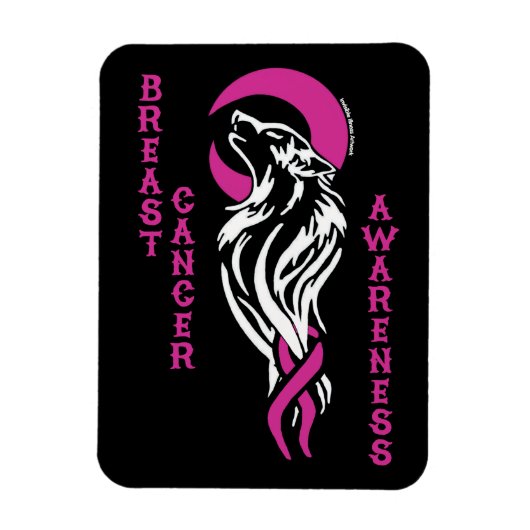 Magnet Flexible Wolf/Lune...Cancer du sein (Vertical)