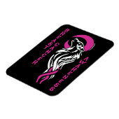 Magnet Flexible Wolf/Lune...Cancer du sein (Côté Gauche)