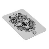 Magnet Flexible Wolf tribal indien (Côté Droit)