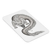 Magnet Flexible Wolfdragon design noir et blanc (Côté Droit)