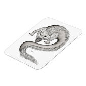 Magnet Flexible Wolfdragon design noir et blanc (Côté Gauche)