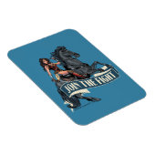 Magnet Flexible Wonder Woman on Horse Comic Art (Côté Droit)