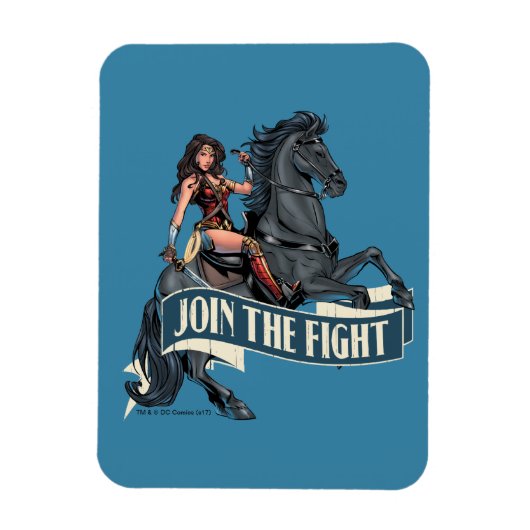 Magnet Flexible Wonder Woman on Horse Comic Art (Vertical)