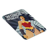 Magnet Flexible Wonder Woman Retro City Sunburst (Côté Droit)