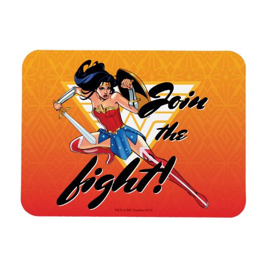 Magnet Flexible Wonder Woman With Sword - Rejoignez Le Combat (Horizontal)