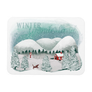 Magnet Flexible Wonderland d'hiver Pittoresque