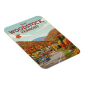 Magnet Flexible Woodstock Vermont Travel (Côté Droit)