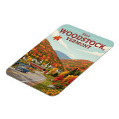 Magnet Flexible Woodstock Vermont Travel (Côté Gauche)