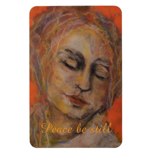 Magnet Flexible Word of the year: Peace be still (Vertical)