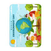 Magnet Flexible World Environment Day Tree Planting (Vertical)