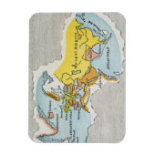 Magnet Flexible WORLD MAP, c1300. (Vertical)