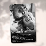 Magnet Flexible World's Best Ever Grandparents Definition<br><div class="desc">Personalise for your special grandparents to create a unique gift. A perfect way to show them how amazing they are every day. Designed by Thisisnotme©</div>