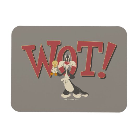 Magnet Flexible "Wot !" SYLVESTER™ & TWEETY™ Hypnotisé (Horizontal)