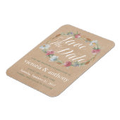 Magnet Flexible Wreath fleur sauvage Sur Kraft Pays Enregistrer La (Côté Gauche)
