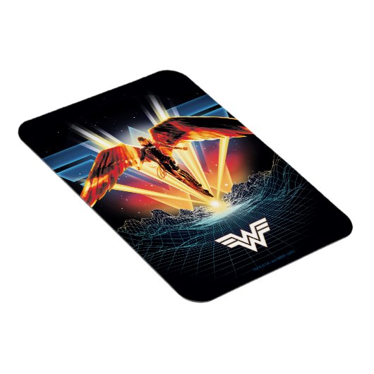 Magnet Flexible WW84 | Retrowave Wonder Woman des années 80 (Côté Droit)