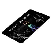 Magnet Flexible X-Ray Skeletons Midnight Stroll - B&W & Rainbow (Côté Gauche)