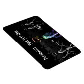 Magnet Flexible X-Ray Skeletons Midnight Stroll - B&W & Rainbow (Côté Droit)