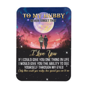 Magnet Flexible Xmas Gift To My Hubby I Love You