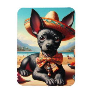 Magnet Flexible Xoloitzcuintle vintage