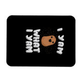 Magnet Flexible Yam What I Yam Funny Potato Pun Thanksgiving (Horizontal)