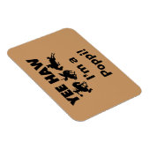 Magnet Flexible Yee Haw Je suis un Poppi T-shirts et cadeaux (Côté Droit)