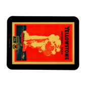 Magnet Flexible Yellowstone, Ancienne affiche publicitaire fidèle (Horizontal)