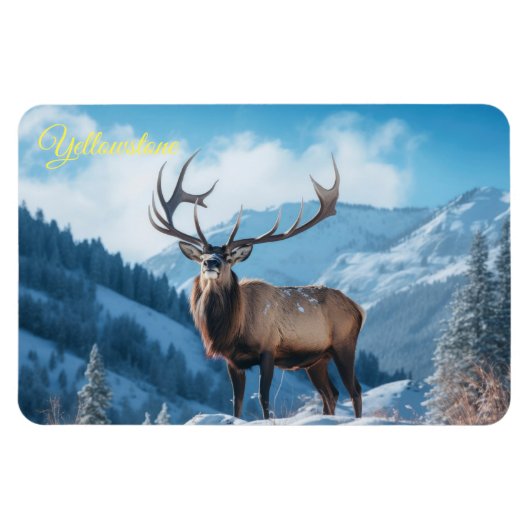 Magnet Flexible Yellowstone Magnet-Elk (Horizontal)