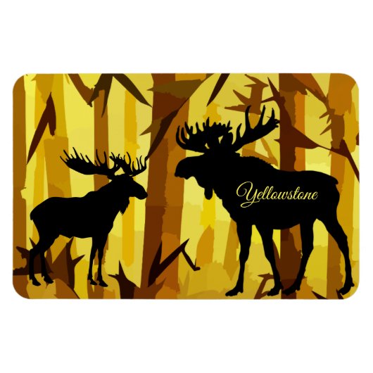 Magnet Flexible Yellowstone Magnet-Moose (Horizontal)