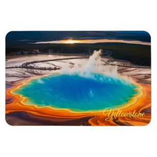 Magnet Flexible Yellowstone Magnet-Prismatic Hot Spring