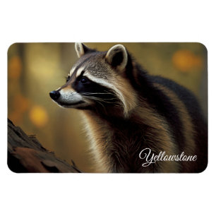 Magnet Flexible Yellowstone Magnet-Raccoon
