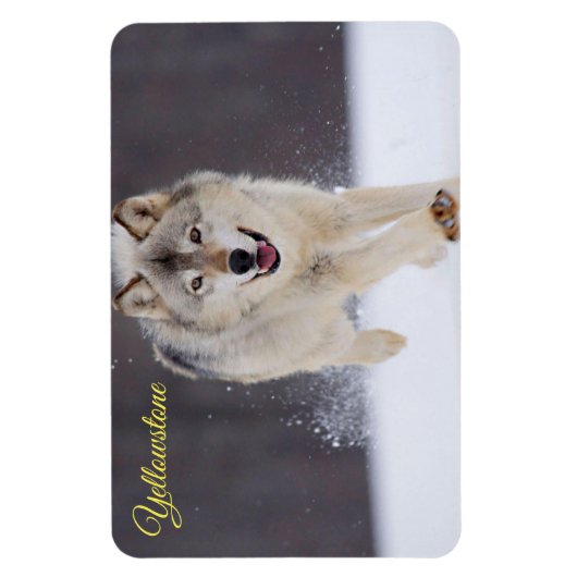 Magnet Flexible Yellowstone Magnet-Wolf (Vertical)