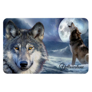 Magnet Flexible Yellowstone Magnet-Wolf