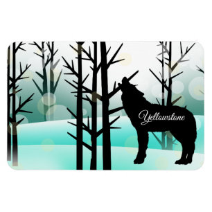Magnet Flexible Yellowstone Magnet-Wolf