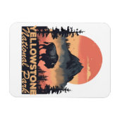 Magnet Flexible Yellowstone National Park Mountain Photo (Horizontal)