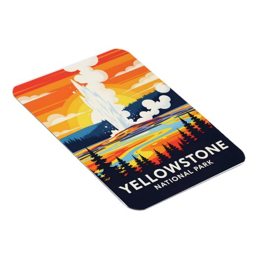 Magnet Flexible Yellowstone National Park – Vibrant Geyser (Côté Droit)