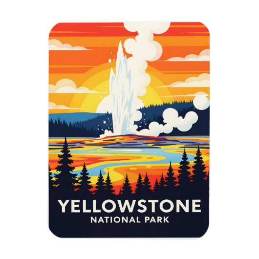 Magnet Flexible Yellowstone National Park – Vibrant Geyser (Vertical)