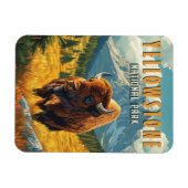 Magnet Flexible Yellowstone : Un voyage rétro (Horizontal)