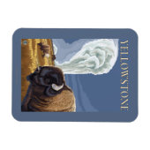 Magnet Flexible YellowstoneBison avec la vieille foi (Horizontal)