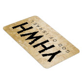 Magnet Flexible YHWH (Yahvé, Éternel) Dieu Israël Tétragrammaton (Côté Droit)
