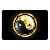Magnet Flexible Yin Yang or sur noir (Horizontal)